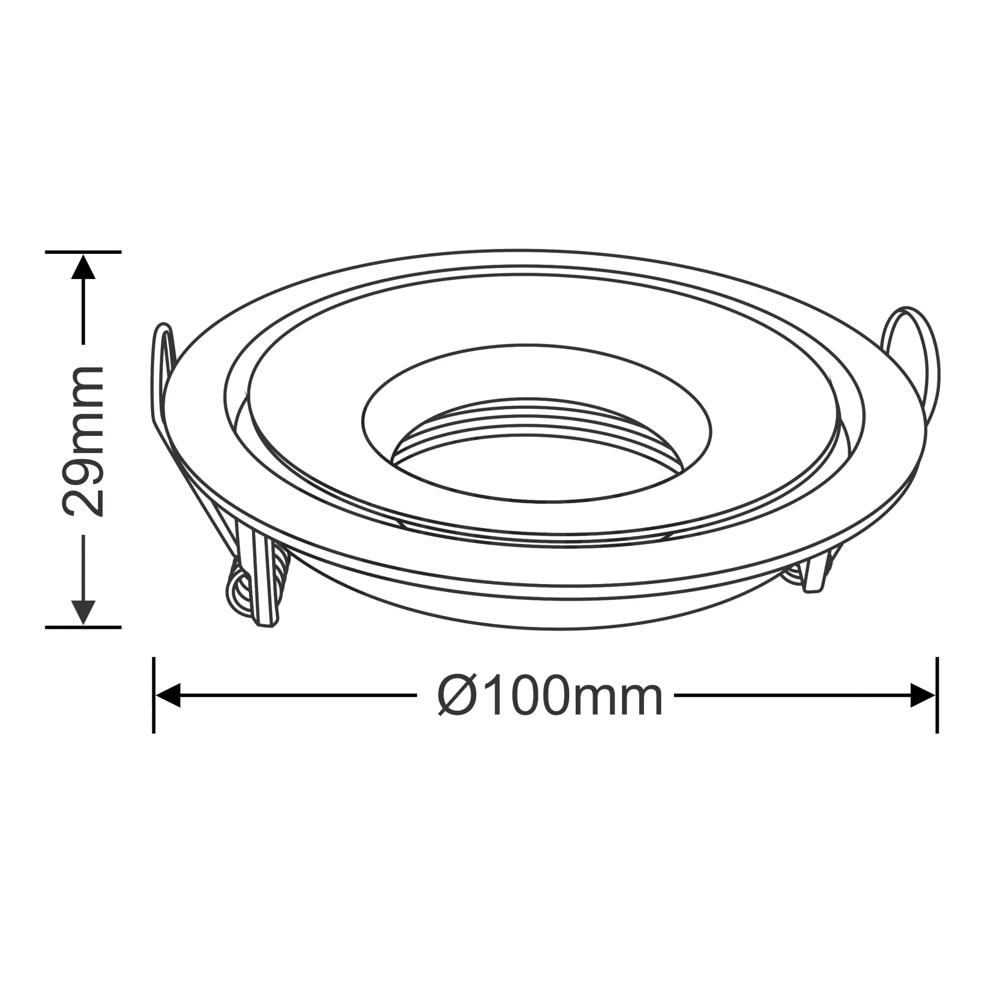 Bolor 9 Tridonic Powered 9W 2700K 770lm 36° CRI>90 LED Engine White/White Fixed Recessed Spotlight, IP20 DM202019  Dlux Bolor 9